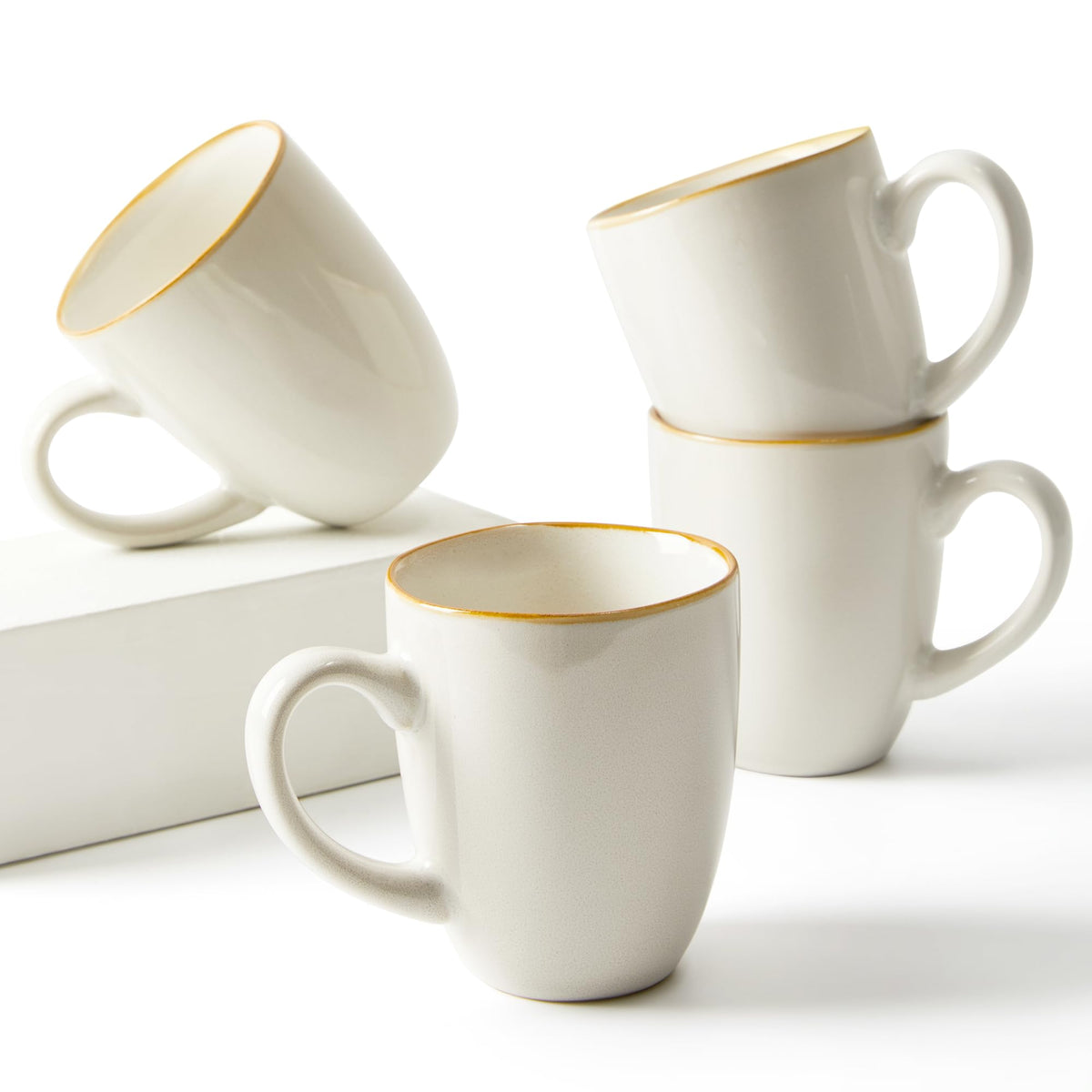 14 oz Ceramic Coffee Mug Set - 4 Piece