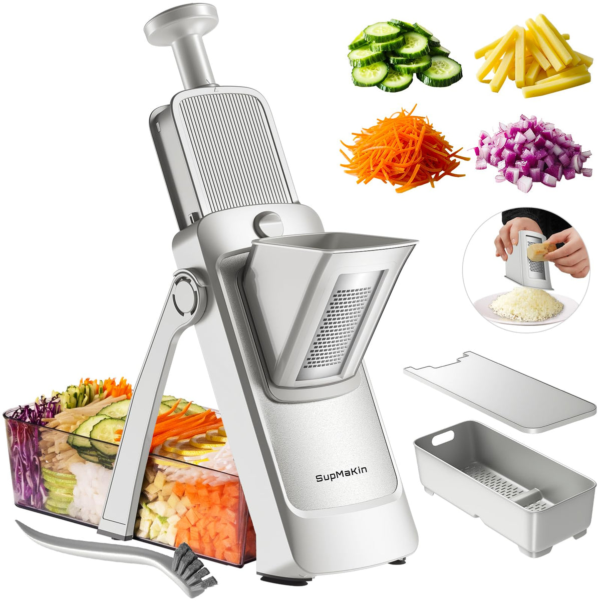 Adjustable Mandoline Slicer & Vegetable Chopper