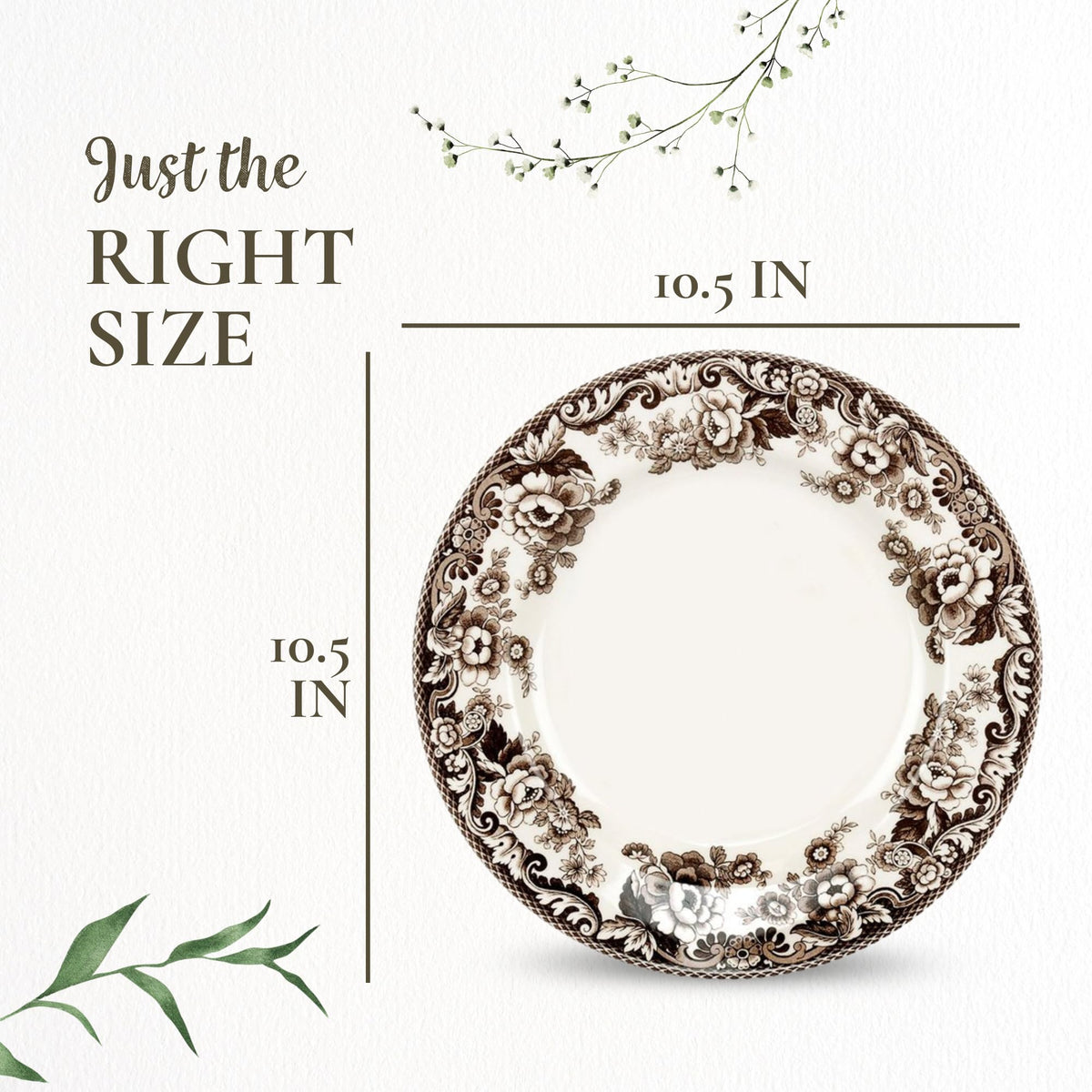 Classic Porcelain Dinner Plate