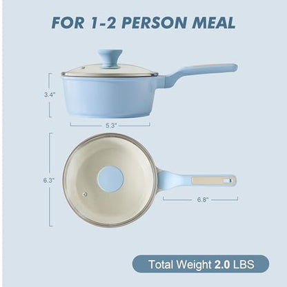 Nonstick Saucepan with Glass Lid