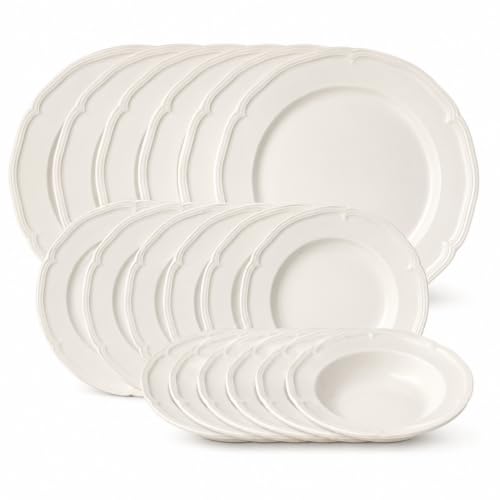 Creamy White Dinnerware Set - 18 Piece