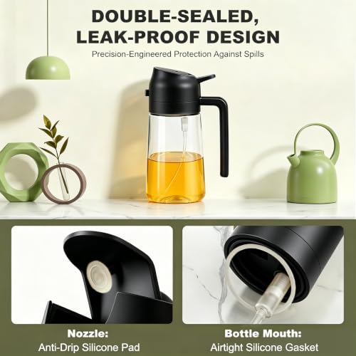 Pure Future 2-in-1 Olive Oil Sprayer for Cooking