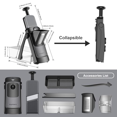 Adjustable Mandoline Slicer & Vegetable Chopper