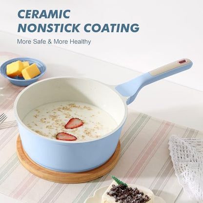 Nonstick Saucepan with Glass Lid