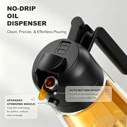 Pure Future 2-in-1 Olive Oil Sprayer for Cooking