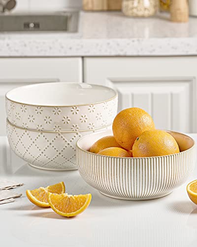 Large Ceramic Serving Bowl Set - 2 Piece