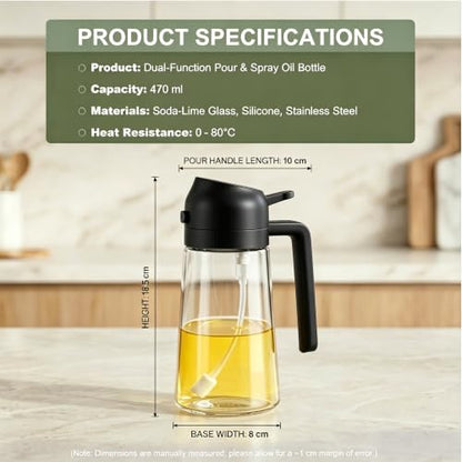 Pure Future 2-in-1 Olive Oil Sprayer for Cooking