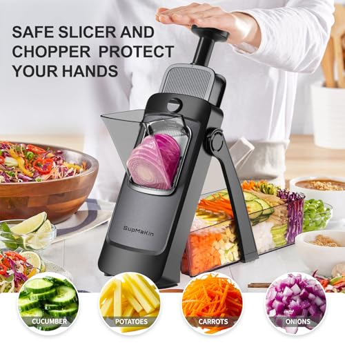 Adjustable Mandoline Slicer & Vegetable Chopper