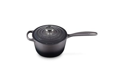 Enameled Cast Iron Saucepan with Lid - 1.75 Qt