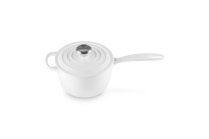 Enameled Cast Iron Saucepan with Lid - 1.75 Qt