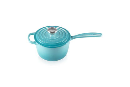 Enameled Cast Iron Saucepan with Lid - 1.75 Qt