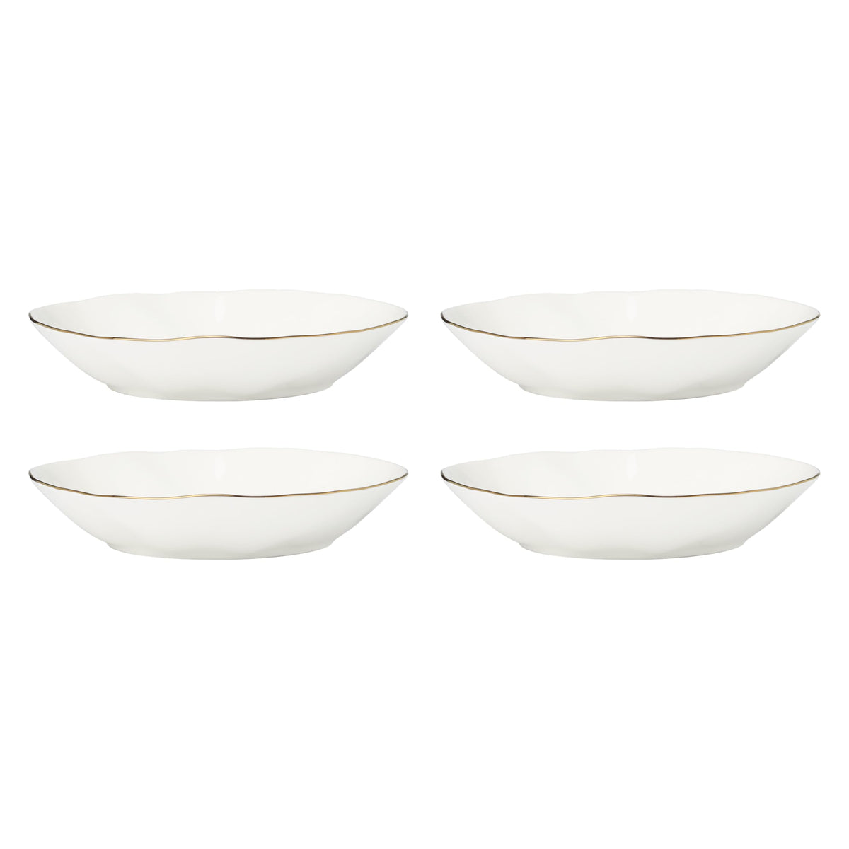 Porcelain Dinnerware Set with Blue Bay Design
