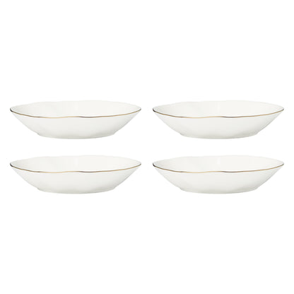 Porcelain Dinnerware Set with Blue Bay Design