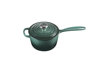 Enameled Cast Iron Saucepan with Lid - 1.75 Qt