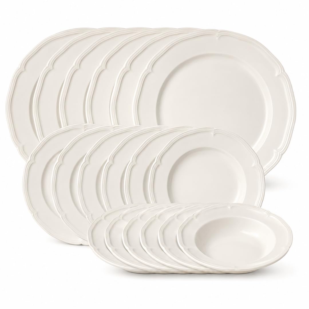 Creamy White Dinnerware Set - 18 Piece