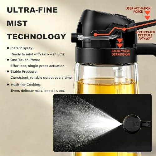 Pure Future 2-in-1 Olive Oil Sprayer for Cooking