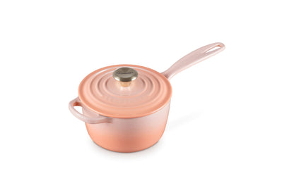 Enameled Cast Iron Saucepan with Lid - 1.75 Qt