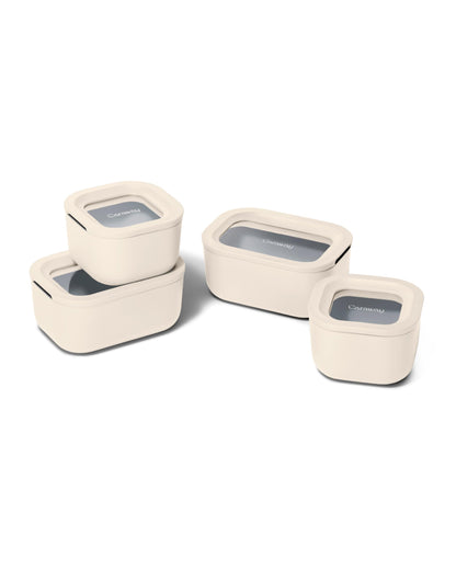 Glass Food Storage Container Set with Lids