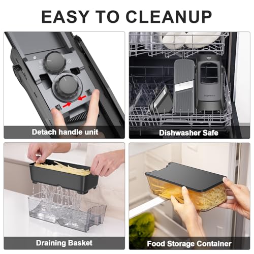 Adjustable Mandoline Slicer & Vegetable Chopper
