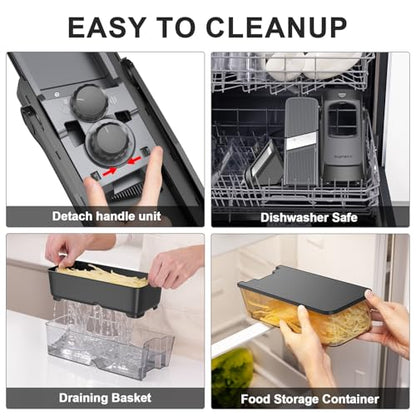 Adjustable Mandoline Slicer & Vegetable Chopper