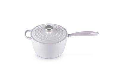 Enameled Cast Iron Saucepan with Lid - 1.75 Qt