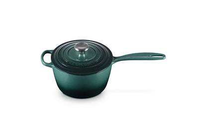 Enameled Cast Iron Saucepan with Lid - 1.75 Qt