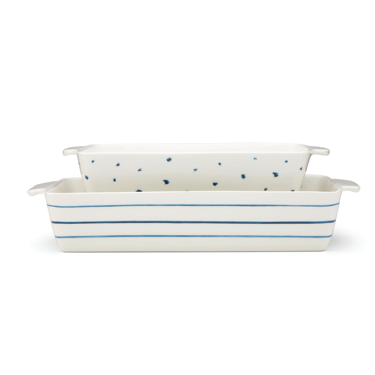 Porcelain Dinnerware Set with Blue Bay Design
