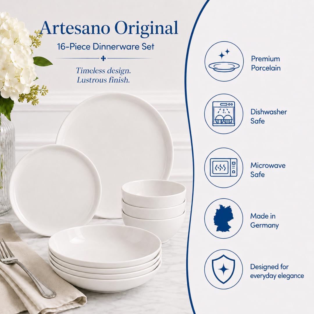 Creamy White Dinnerware Set - 16 Piece