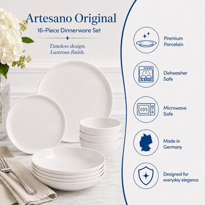Creamy White Dinnerware Set - 16 Piece