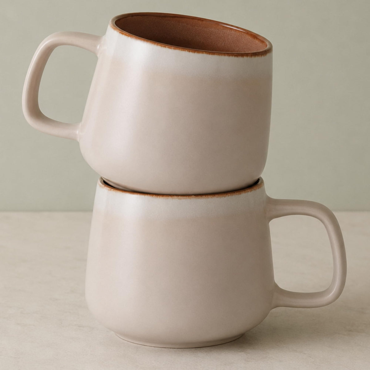 12 oz Ceramic Coffee Mug Set - 4 Piece