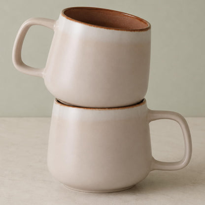 12 oz Ceramic Coffee Mug Set - 4 Piece