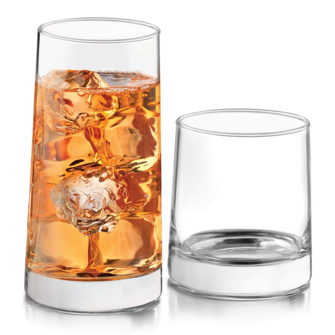 Classic Glass Tumblers for Mixed Drinks