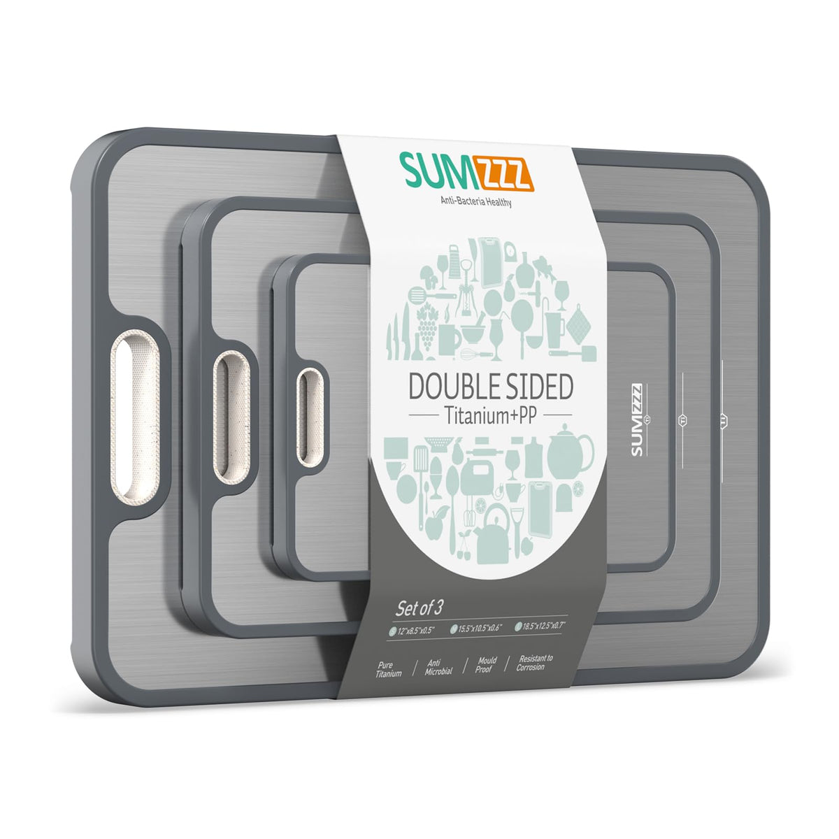 Double-Sided Titanium Cutting Board