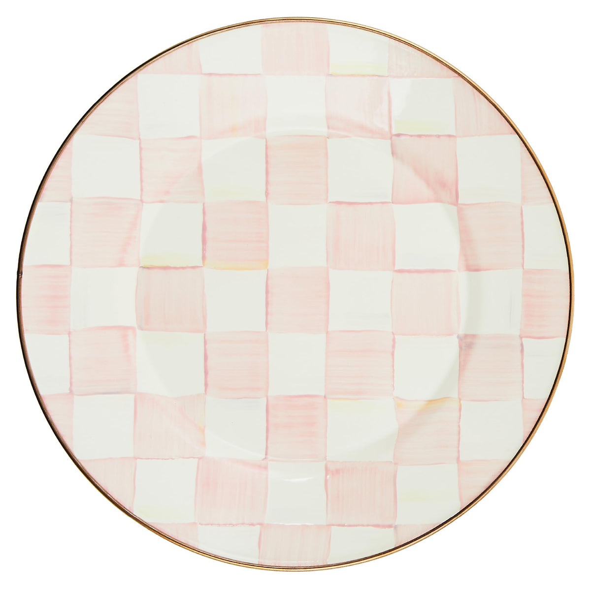 Decorative Enamel Dinner Plate - 10 Inch