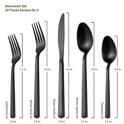 Forged Stainless Steel Flatware Set
