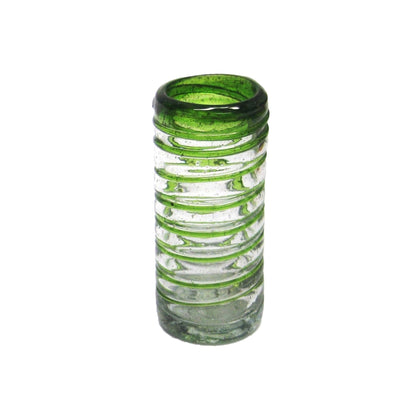 Colored Spiral Drinking Glass Set - 6 Piece