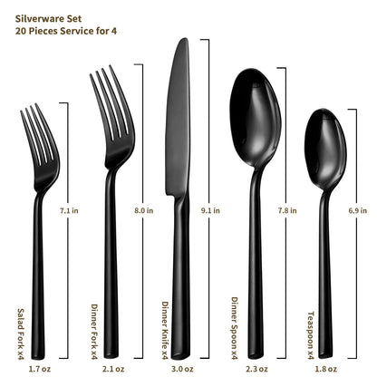 Forged Stainless Steel Flatware Set