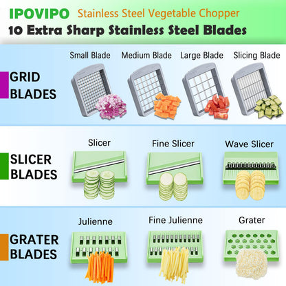 Vegetable Chopper & Dicer with Storage Container