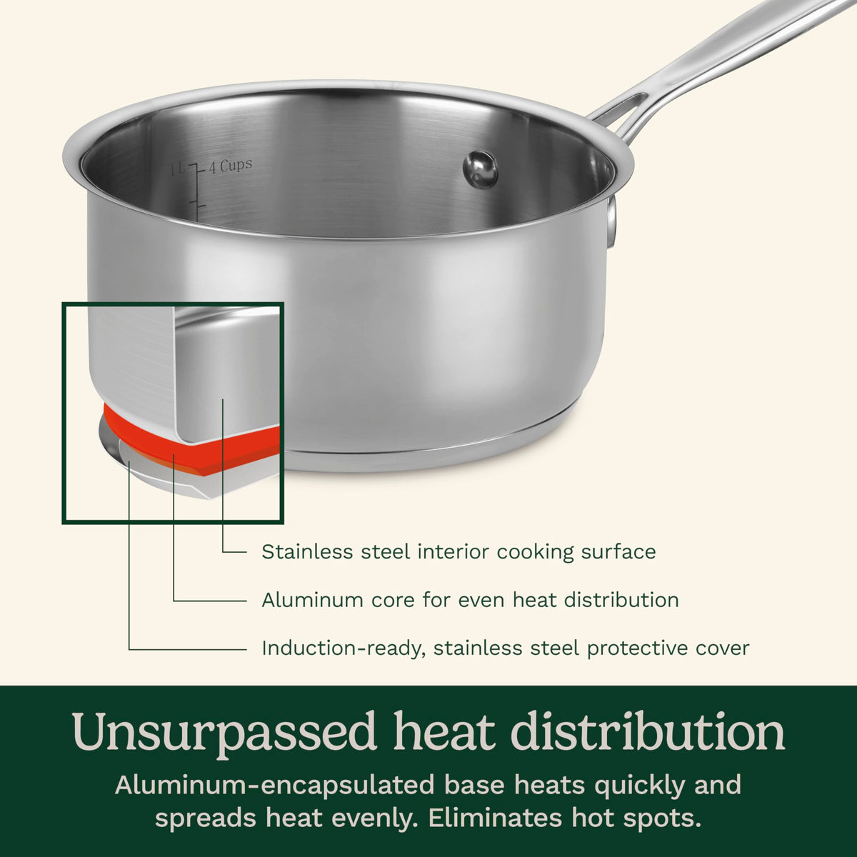 Stainless Steel Cooking Pot with Lid