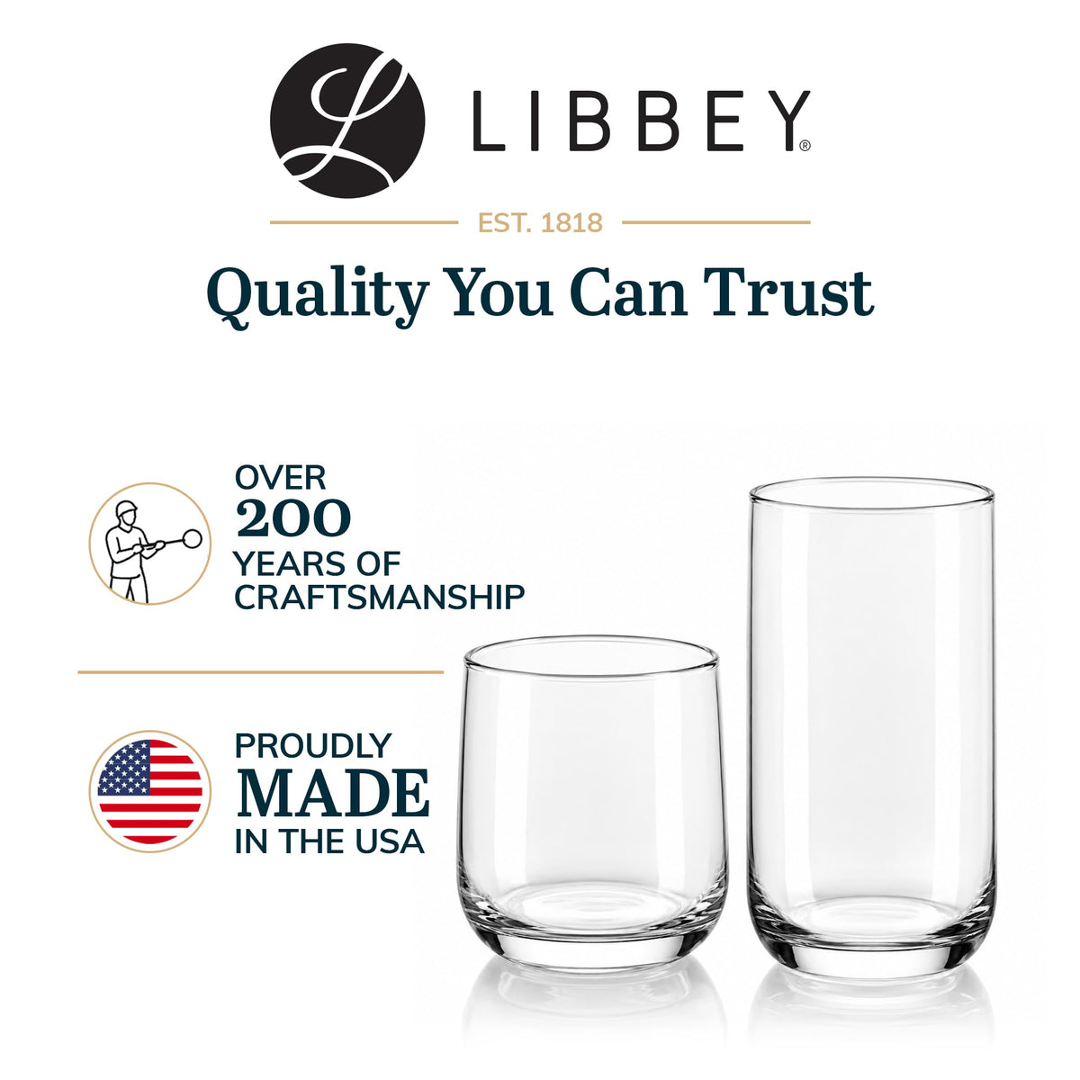 Classic Glass Tumblers for Mixed Drinks