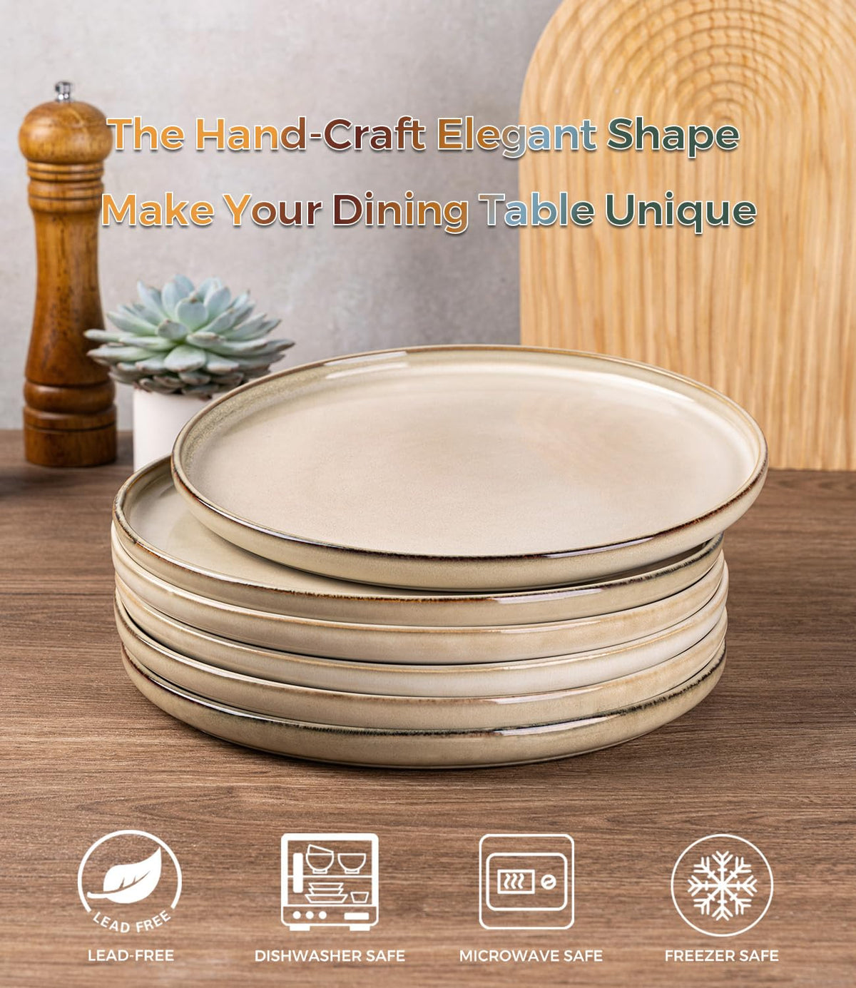 Dinner & Salad Plate Set for Everyday Dining