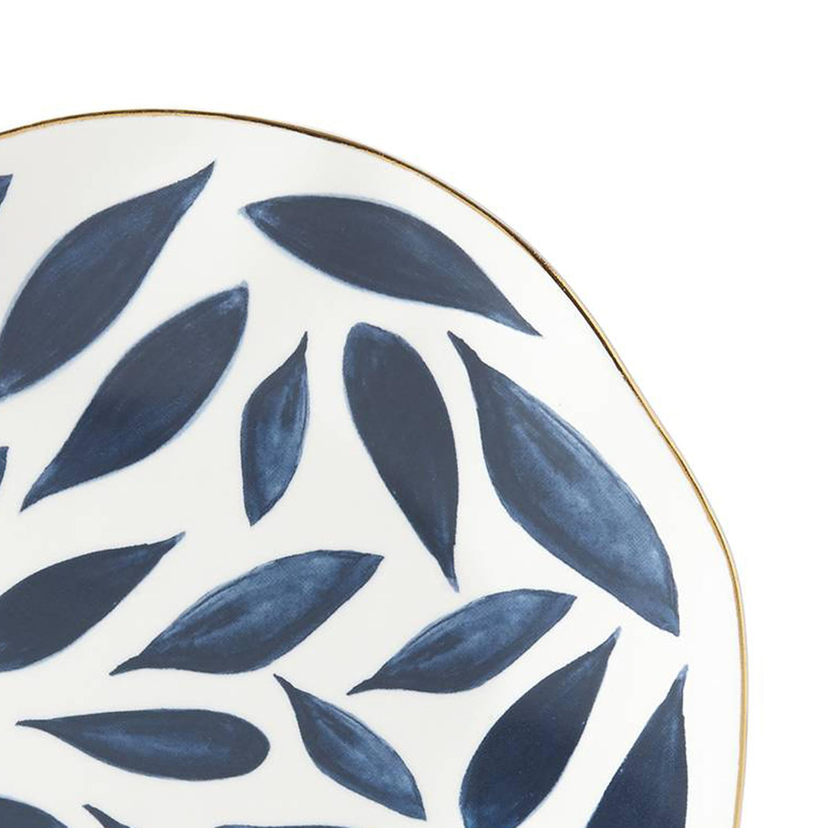 Porcelain Dinnerware Set with Blue Bay Design