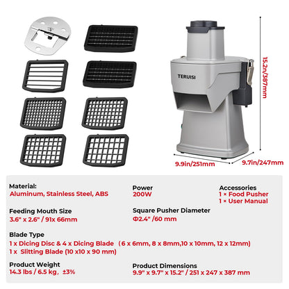 Electric Vegetable Chopper with Accessories