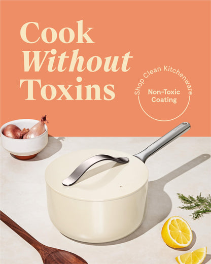 Ceramic Nonstick Saucepan with Lid