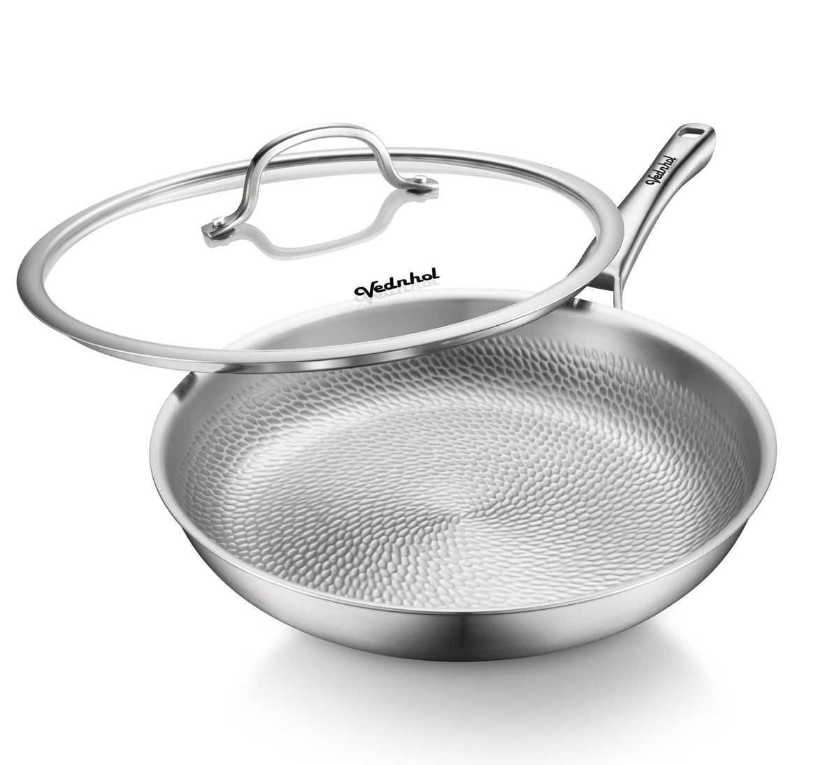 Hammered Titanium Roasting Pan with Lid