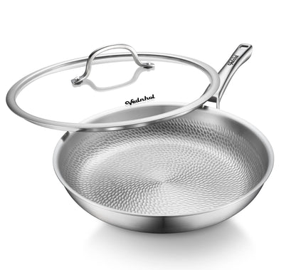 Hammered Titanium Roasting Pan with Lid