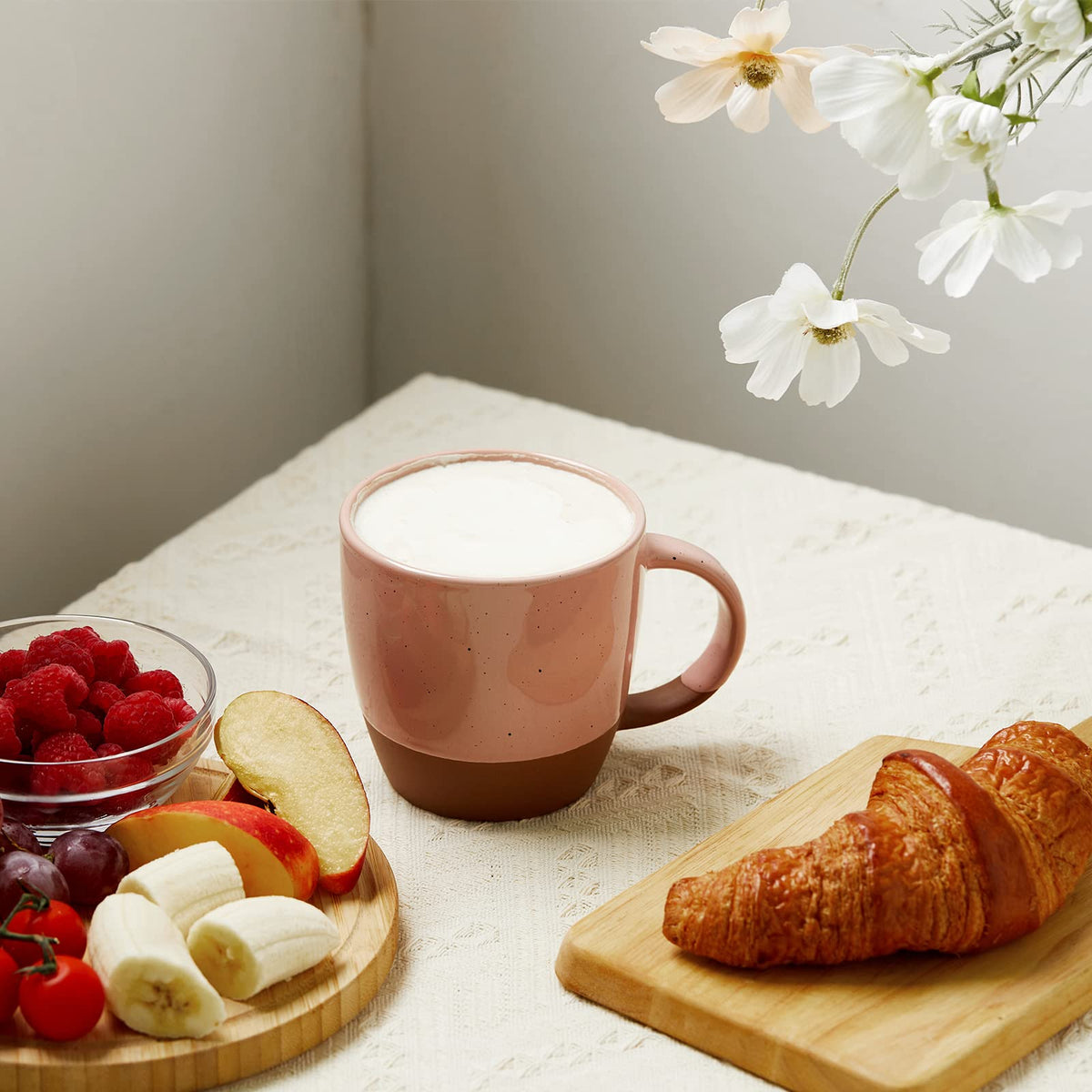 18 oz Ceramic Coffee Mug Set - 6 Piece