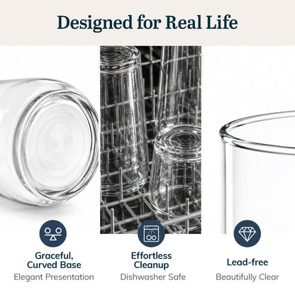 Classic Glass Tumblers for Mixed Drinks