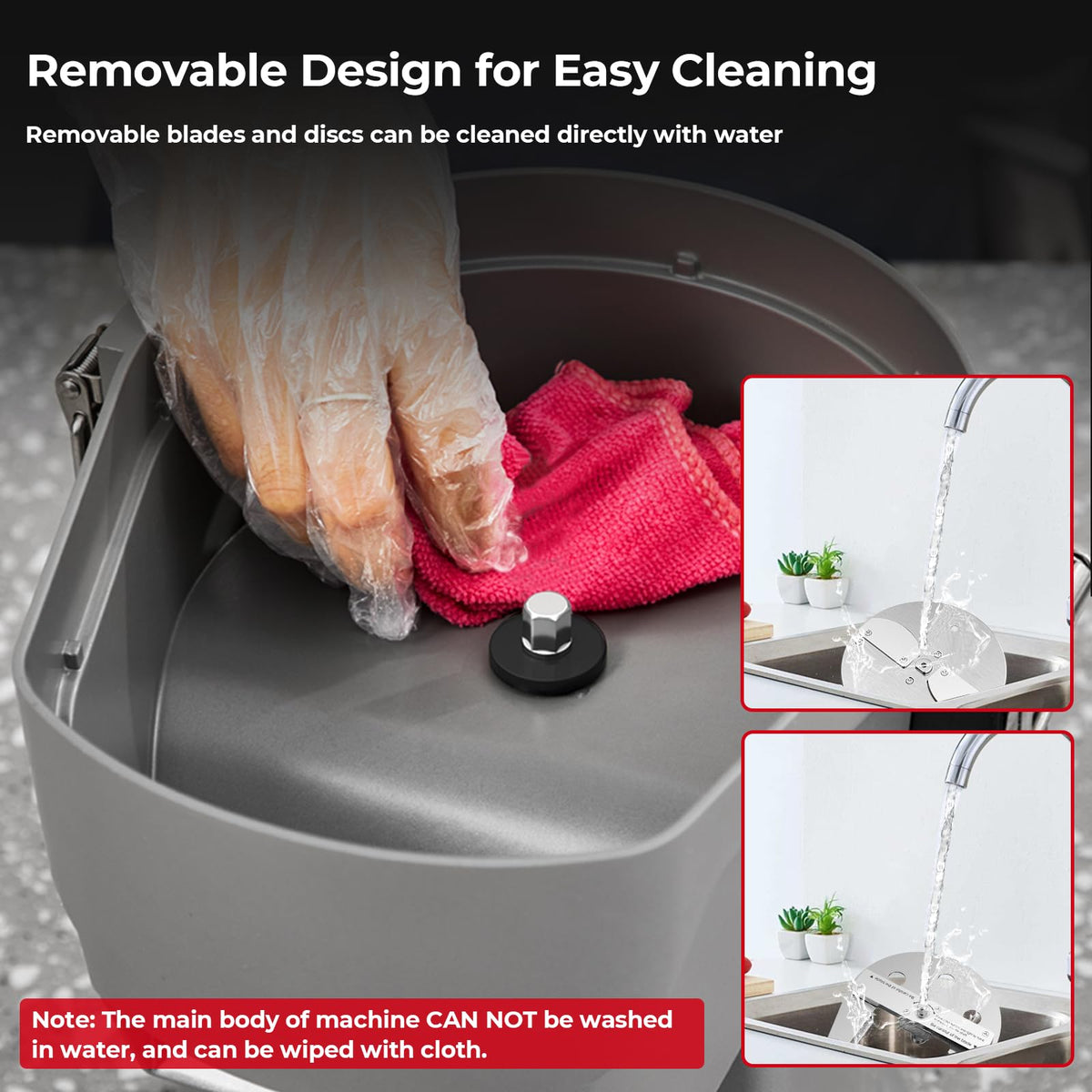 Electric Vegetable Chopper with Accessories