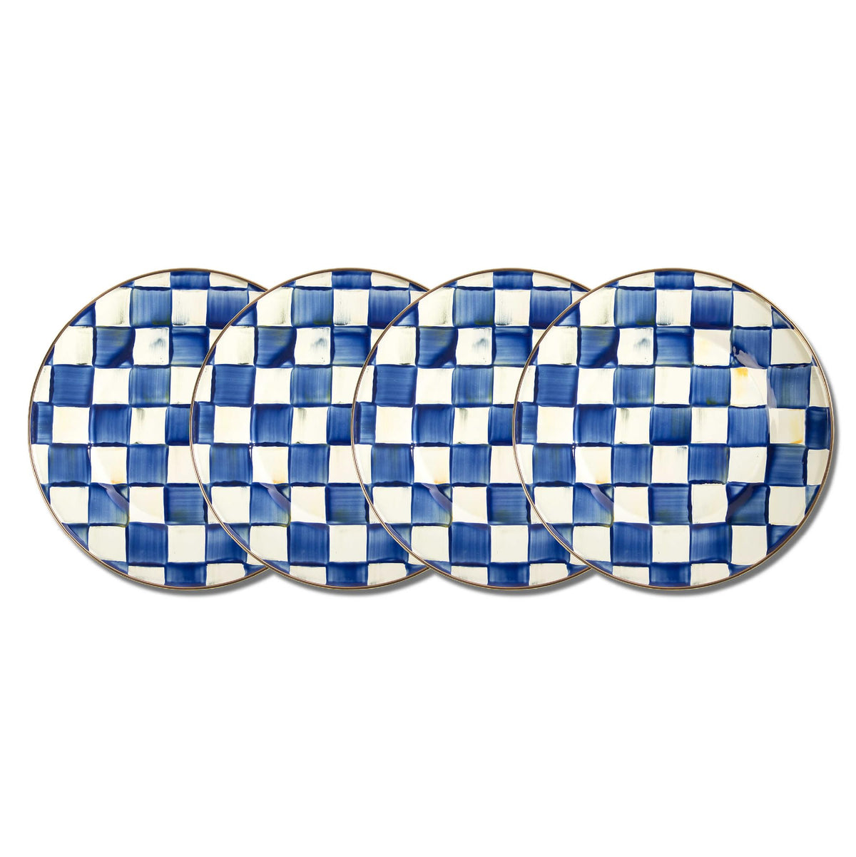 Decorative Enamel Dinner Plate - 10 Inch